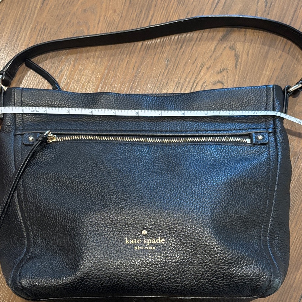 Kate Spade Black Pebbled Leather Shoulder Bag - Picture 7 of 9